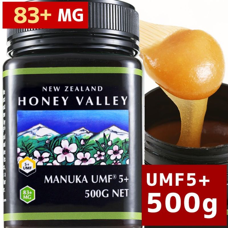 マヌカハニー UMF5+ 500g MGO83～262相当 Honey Valley(ハニーバレー) |  オーガニック＆ナチュラルフード専門店『ハンズ』本店